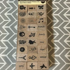 Rubber stamps 27 piece set